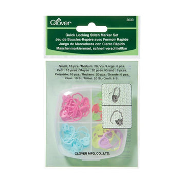 Clover Quick Locking Stitch Marker Set