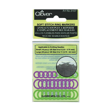 Clover Soft Stitch Ring Markers (Pack of 30)