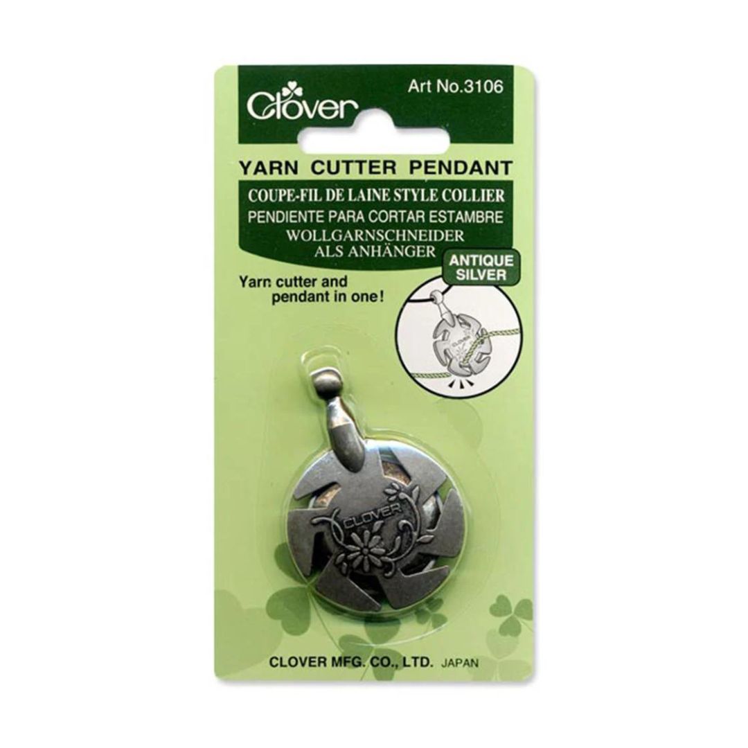 Clover Yarn Cutter Pendant (Antique SIlver)