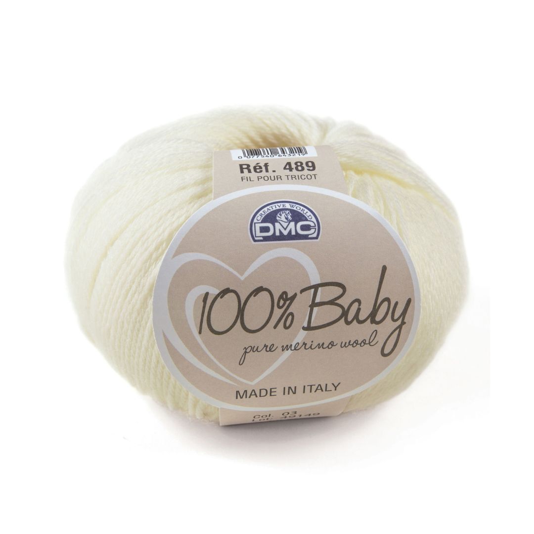DMC 100% Baby Wool Yarn (001)